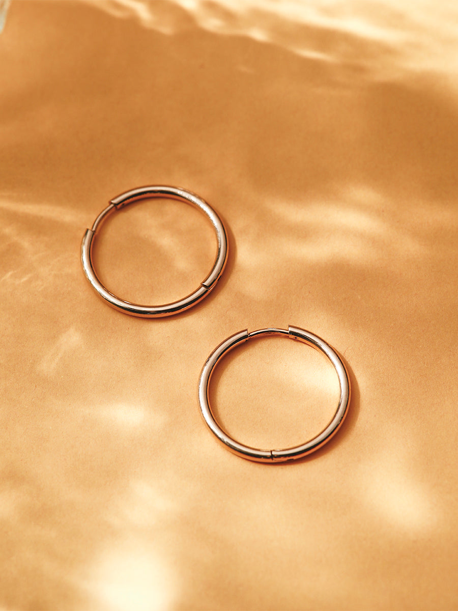 24mm SLIM HOOP MEDIUM OHRRINGE