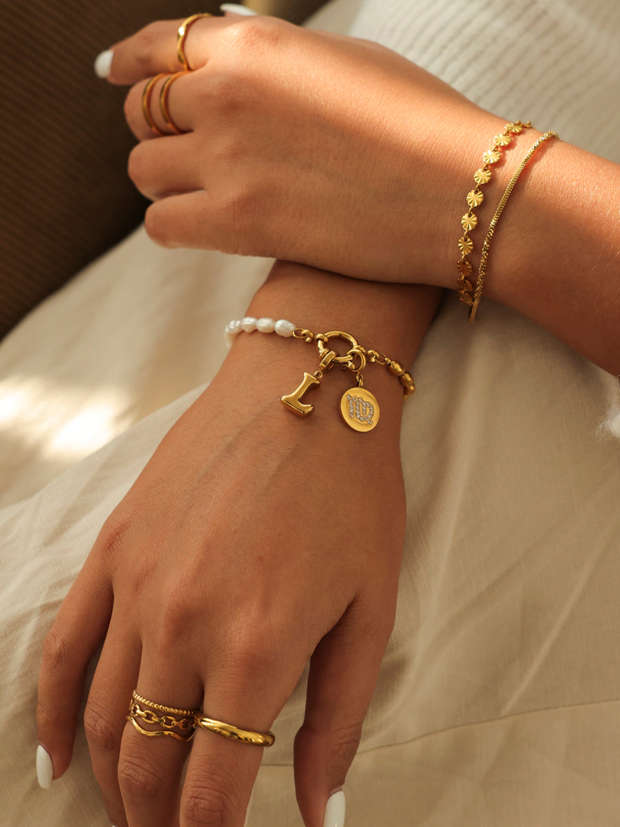 Puffy Letter Ketten-Charms
