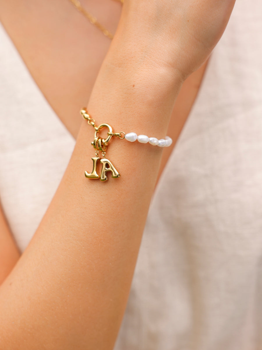 Puffy Letter Ketten-Charms