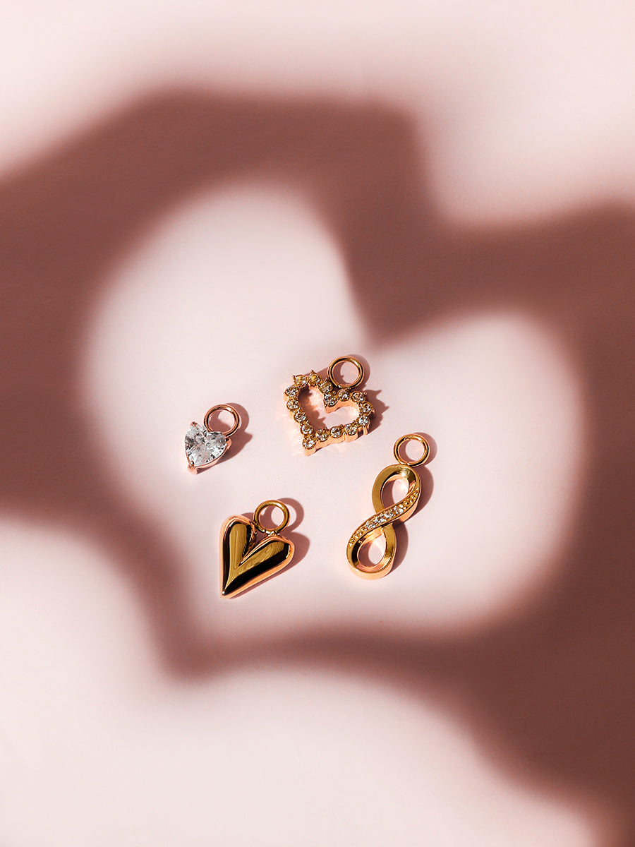 Large Hoops & Ohrring-Charms Bundle