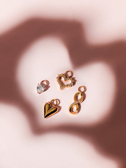 Large Hoops & Ohrring-Charms Bundle