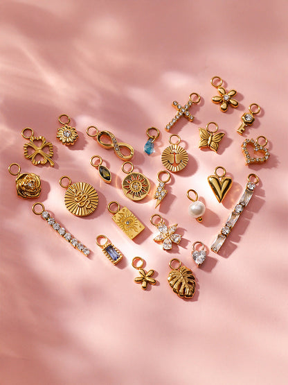 Large Hoops & Ohrring-Charms Bundle