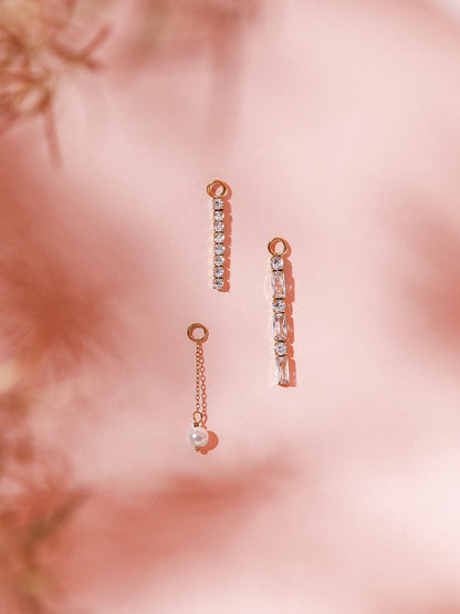 Large Hoops & Ohrring-Charms Bundle
