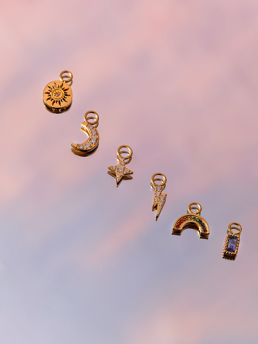 Classic Hoops & Ohrring-Charms Bundle