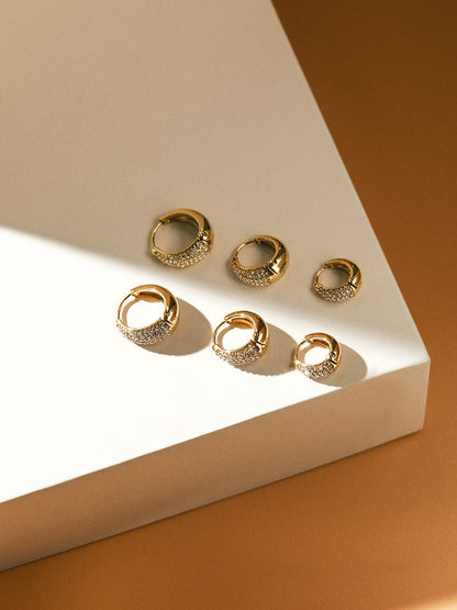 Sparkling Hoop Medium Ohrringe