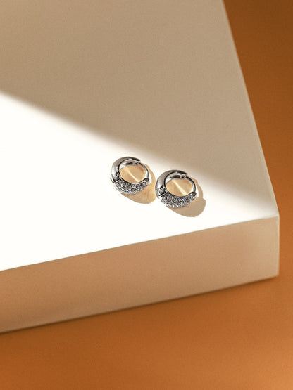 Sparkling Hoop Small Ohrringe