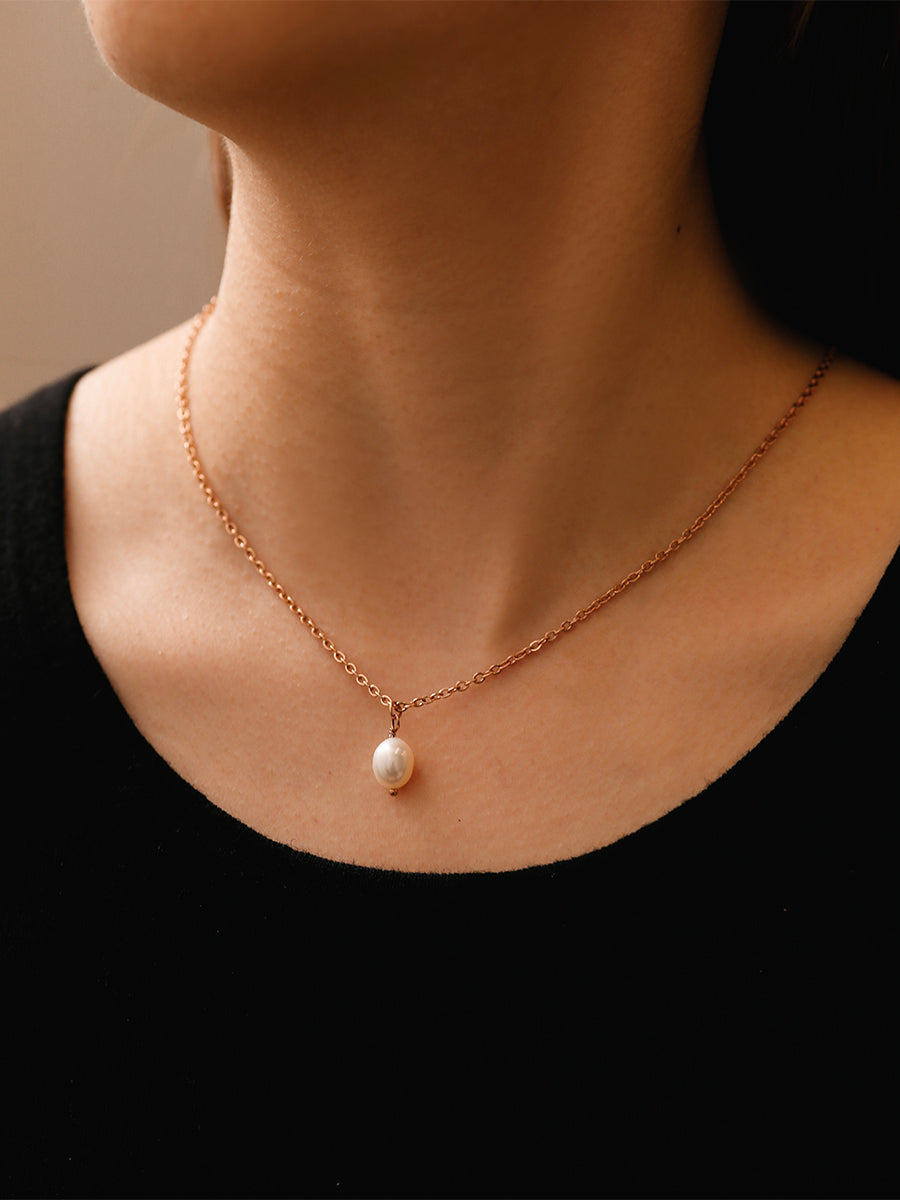 Simple Pearl Pendant Kette