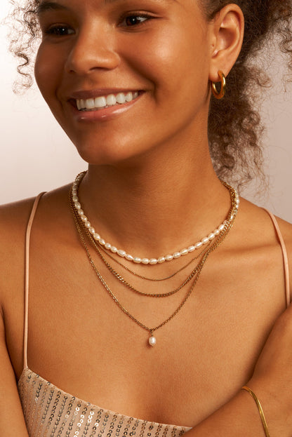Simple Pearl Pendant Kette