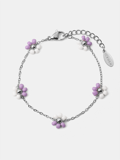 Blossom Moment Purple-white ARMBAND