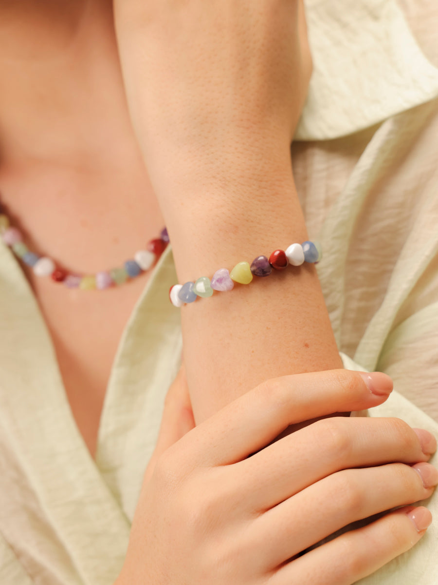 Rainbow Heart ARMBAND