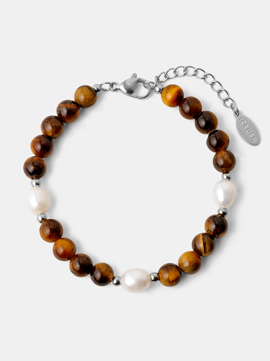 Dawn Pearl Tiger's Eye ARMBAND