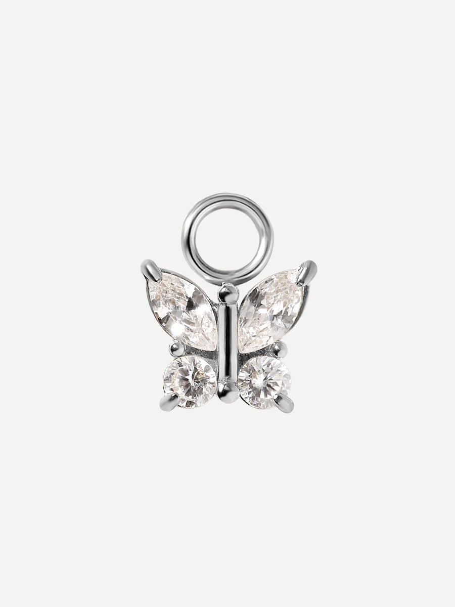 8,4x7,5mm Pure Butterfly Ohrring-Charm