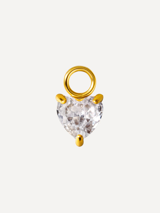 6,5x7,2mm Unique Love Ohrring-Charm