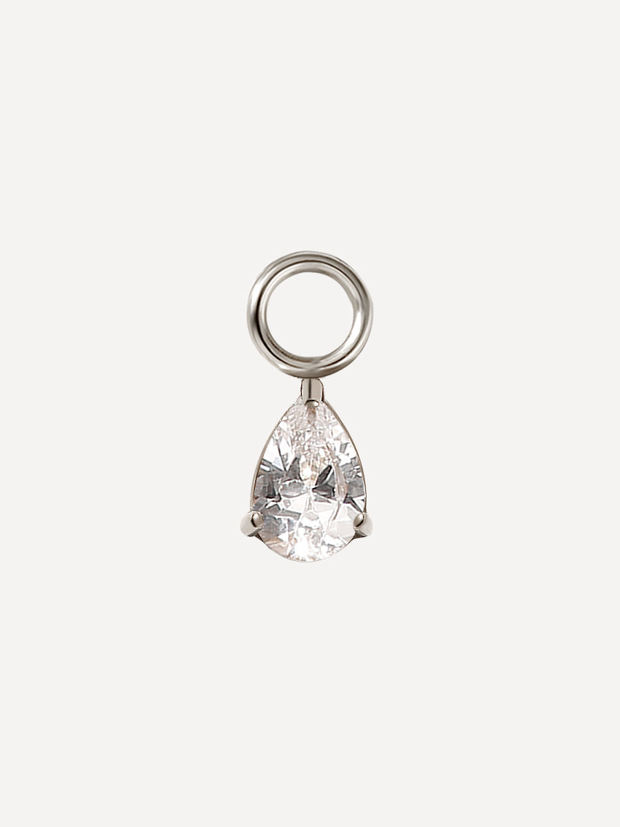 6,7x4,7mm Pure Drop Ohrring-Charm
