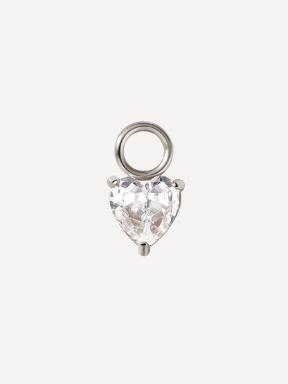 5,5x5,5mm Sincere Love Ohrring-Charm