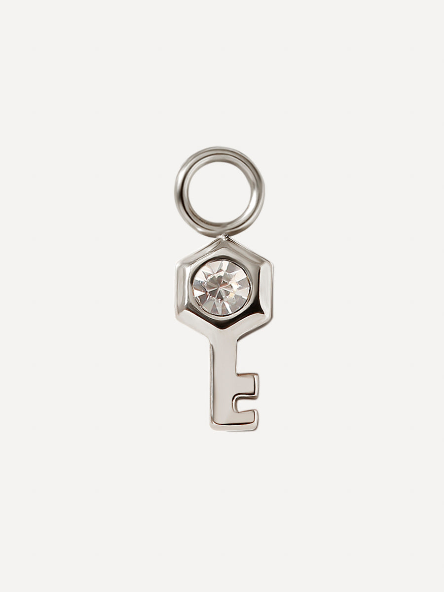 9,5x5mm Secret Key Ohrring-Charm