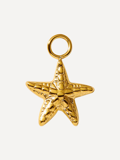 12x12mm Bubbly Starfish Ohrring-Charm
