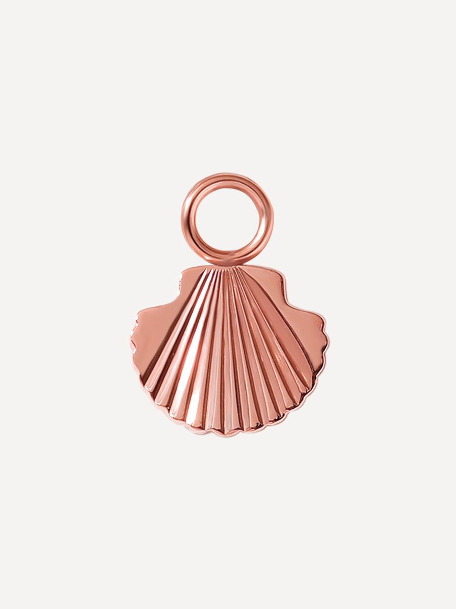 8x9,5mm Sunlit Shell Ohrring-Charm