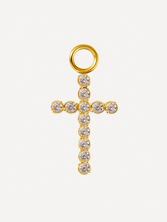 15x10mm Glorious Cross Ohrring-Charm