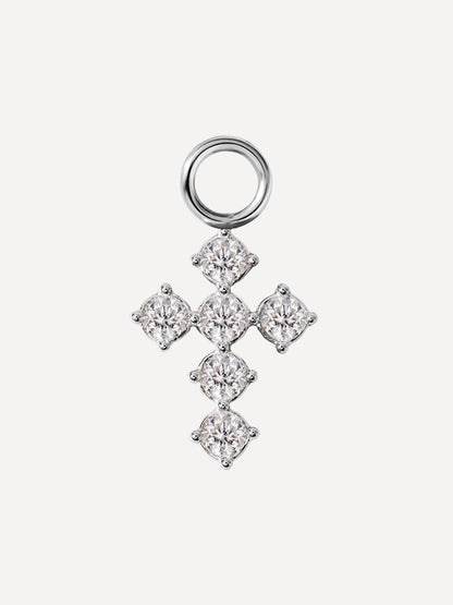 9x11,7mm Divine Cross Ohrring-Charm