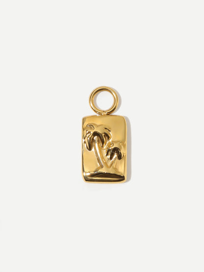 6,8x10,4mm Coco Palms Ohrring-Charm