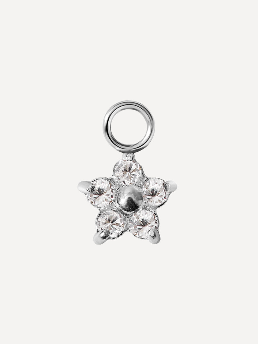 8x7mm Shining Floral Ohrring-Charm