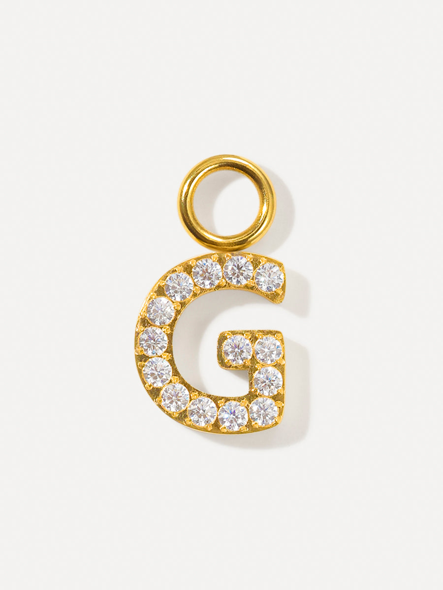 Dazzling Letter Ohrring-Charms