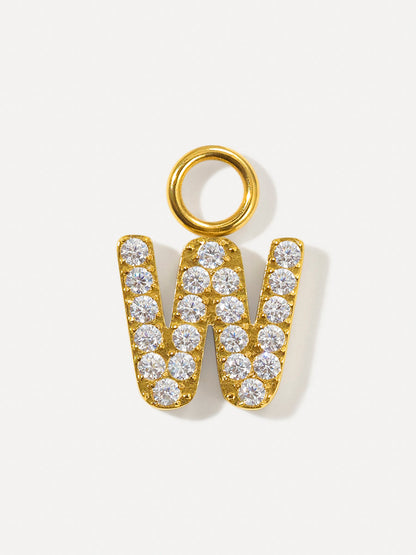 Dazzling Letter Ohrring-Charms