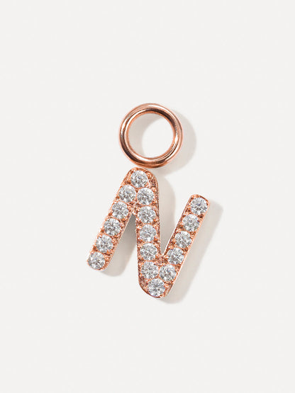 Dazzling Letter Ohrring-Charms