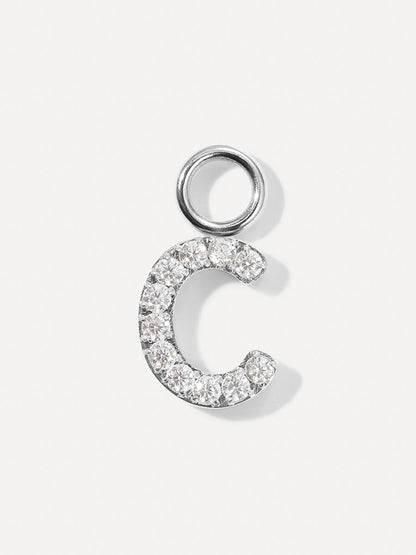 Dazzling Letter Ohrring-Charms
