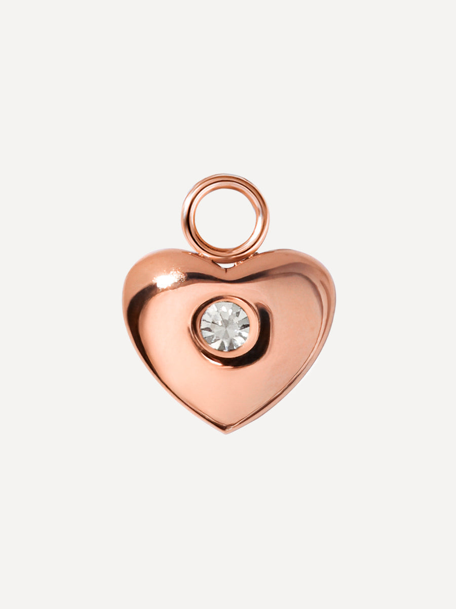 10,6x8,5mm Stellar Heart Ohrring-Charm