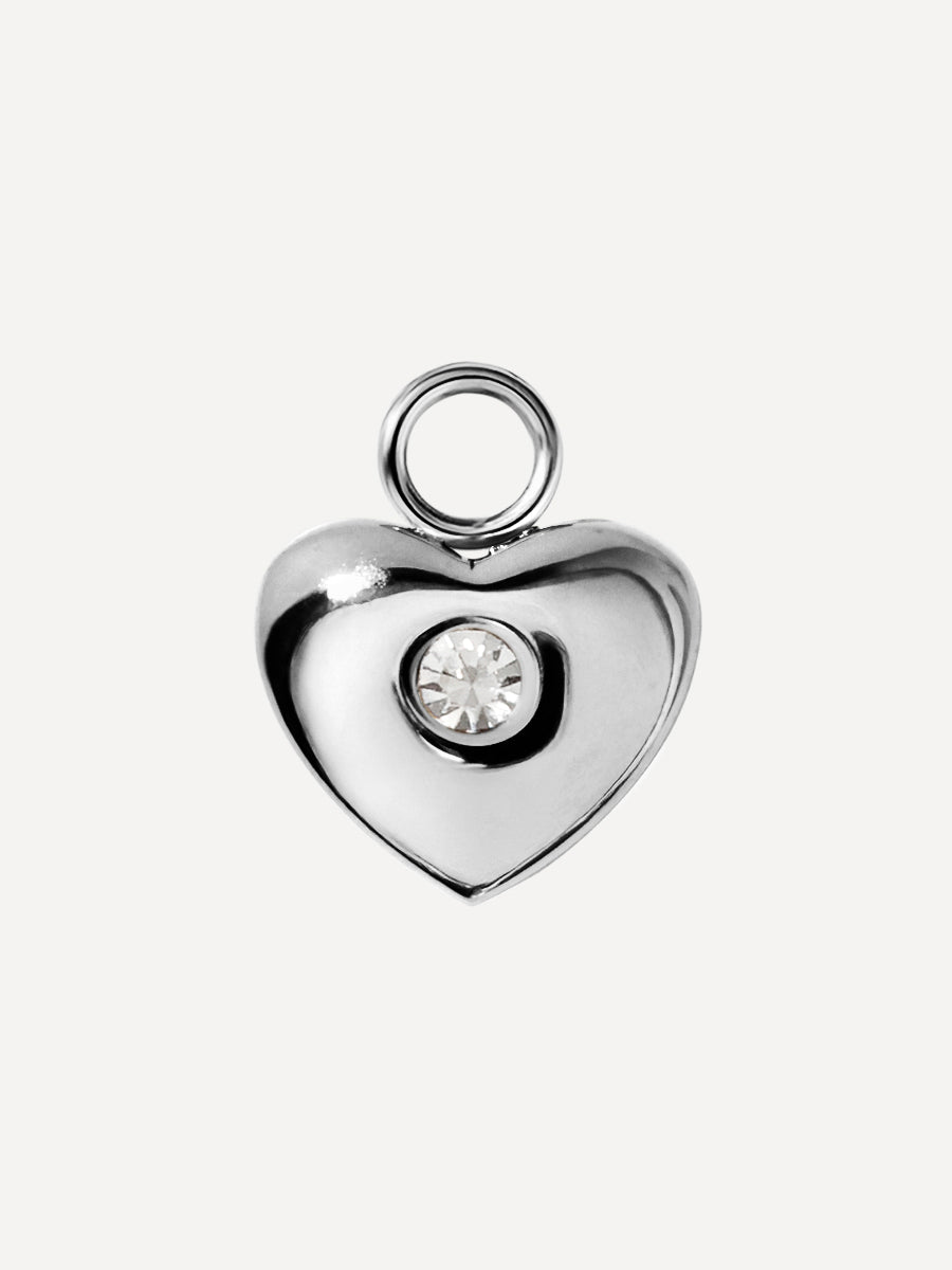 10,6x8,5mm Stellar Heart Ohrring-Charm