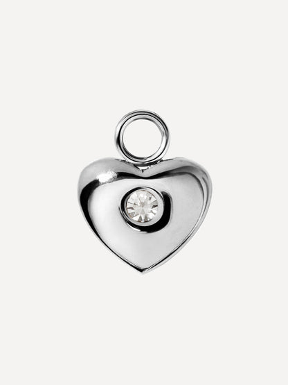 10,6x8,5mm Stellar Heart Ohrring-Charm