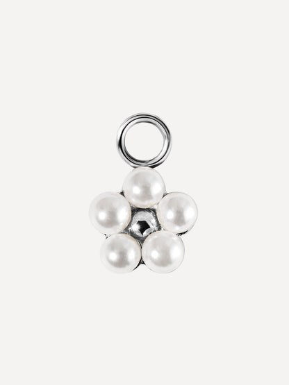 8,6x8,4mm Pearl Blossom Ohrring-Charm