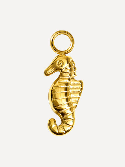 15,3x7,5mm Seahorse Rhythm Ohrring-Charm
