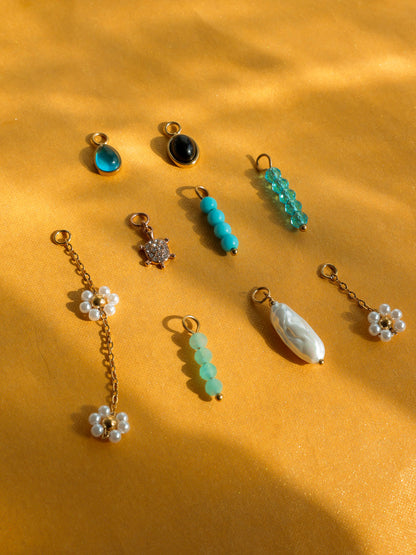 16x4,3mm Forest Gleam Ohrring-Charm