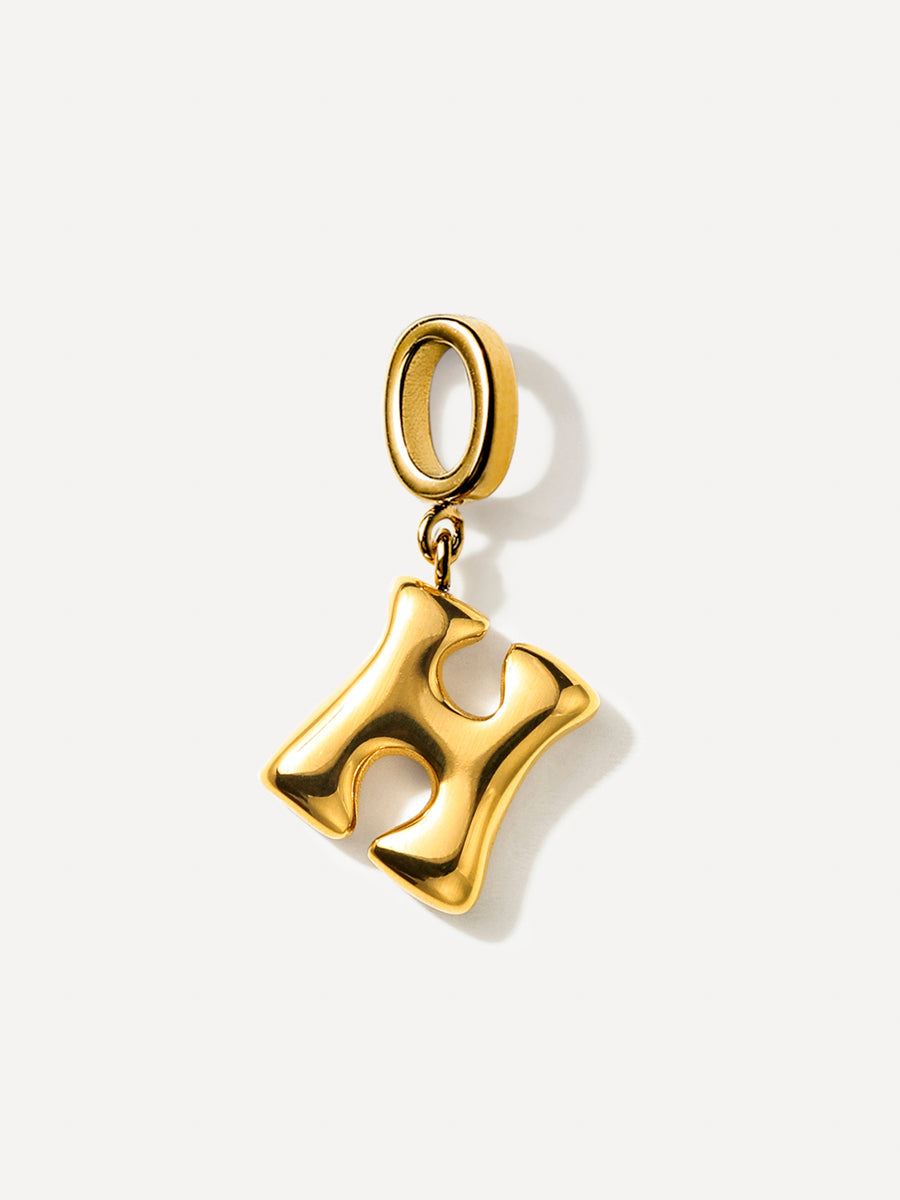 Puffy Letter Ketten-Charms