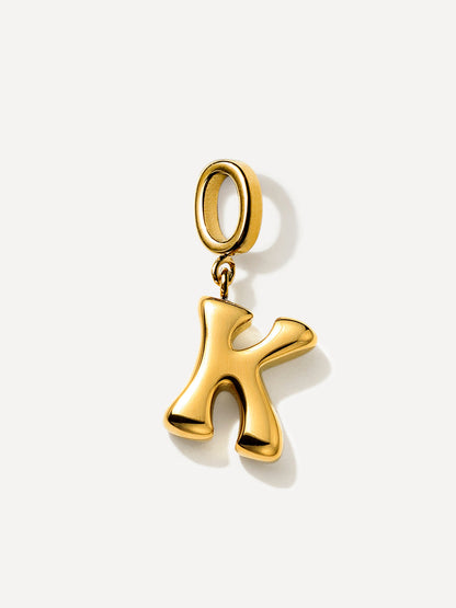 Puffy Letter Ketten-Charms