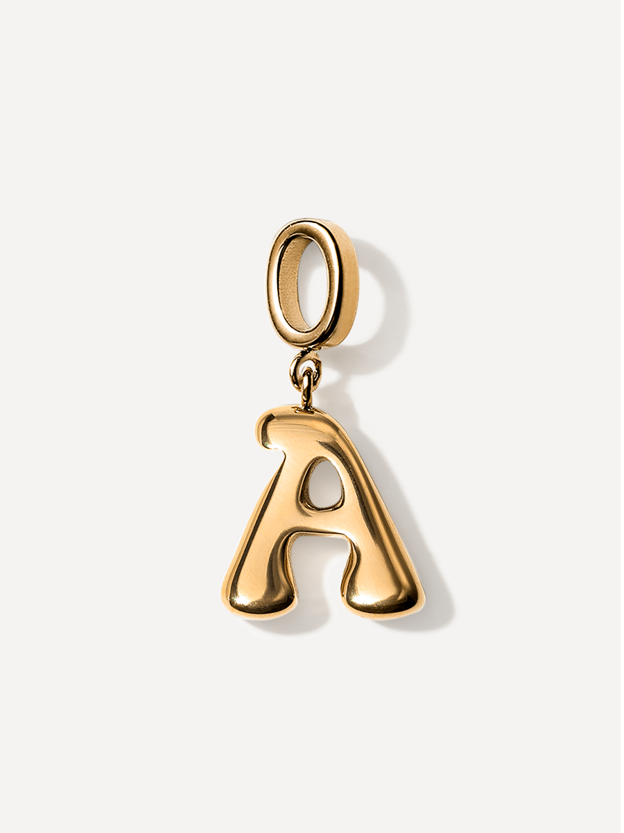 Puffy Letter Ketten-Charms