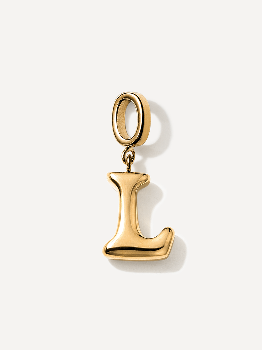 Puffy Letter Ketten-Charms