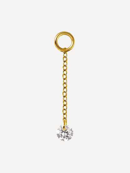 22x3,5mm Radiant Drop Ohrring-Charm
