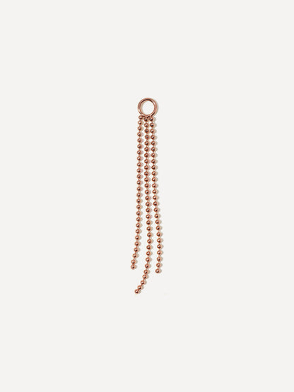 45x4mm Flowing Bead Ohrring-Charm