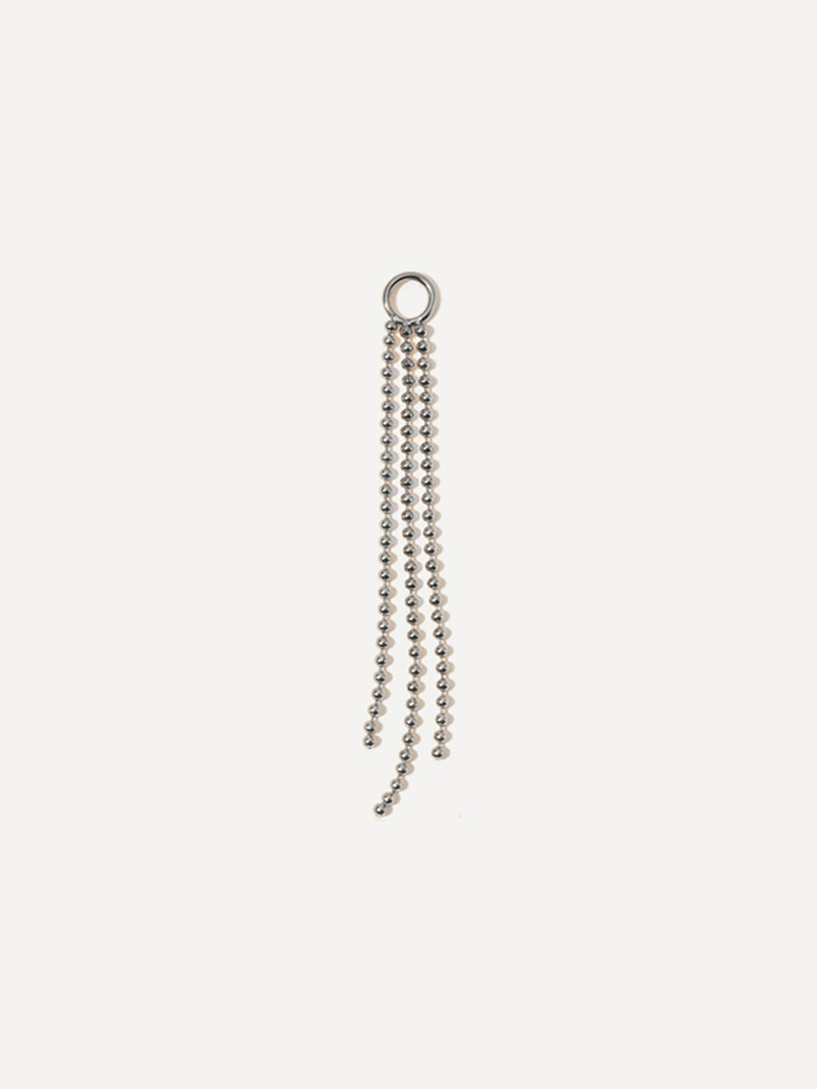 45x4mm Flowing Bead Ohrring-Charm
