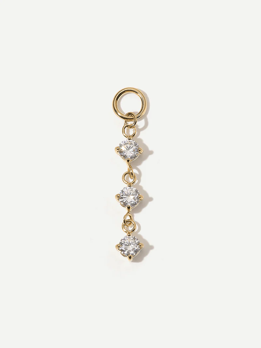 21,8x4mm Shiny Beauty Ohrring-Charm