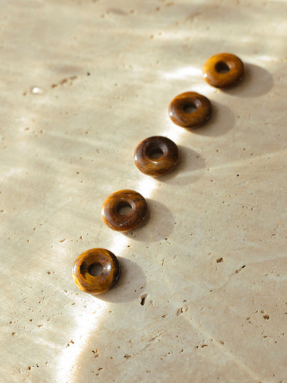 (Passend zu Ohrringen ≥ 17 mm)  Dreamy Donut Coffee Color Ohrring-Charm