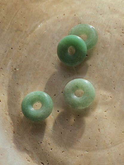 (Passend zu Ohrringen ≥ 17 mm)  Dreamy Donut Jade Green Ohrring-Charm