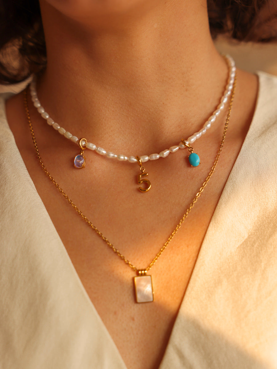 Classic Number Ketten-Charm - 5