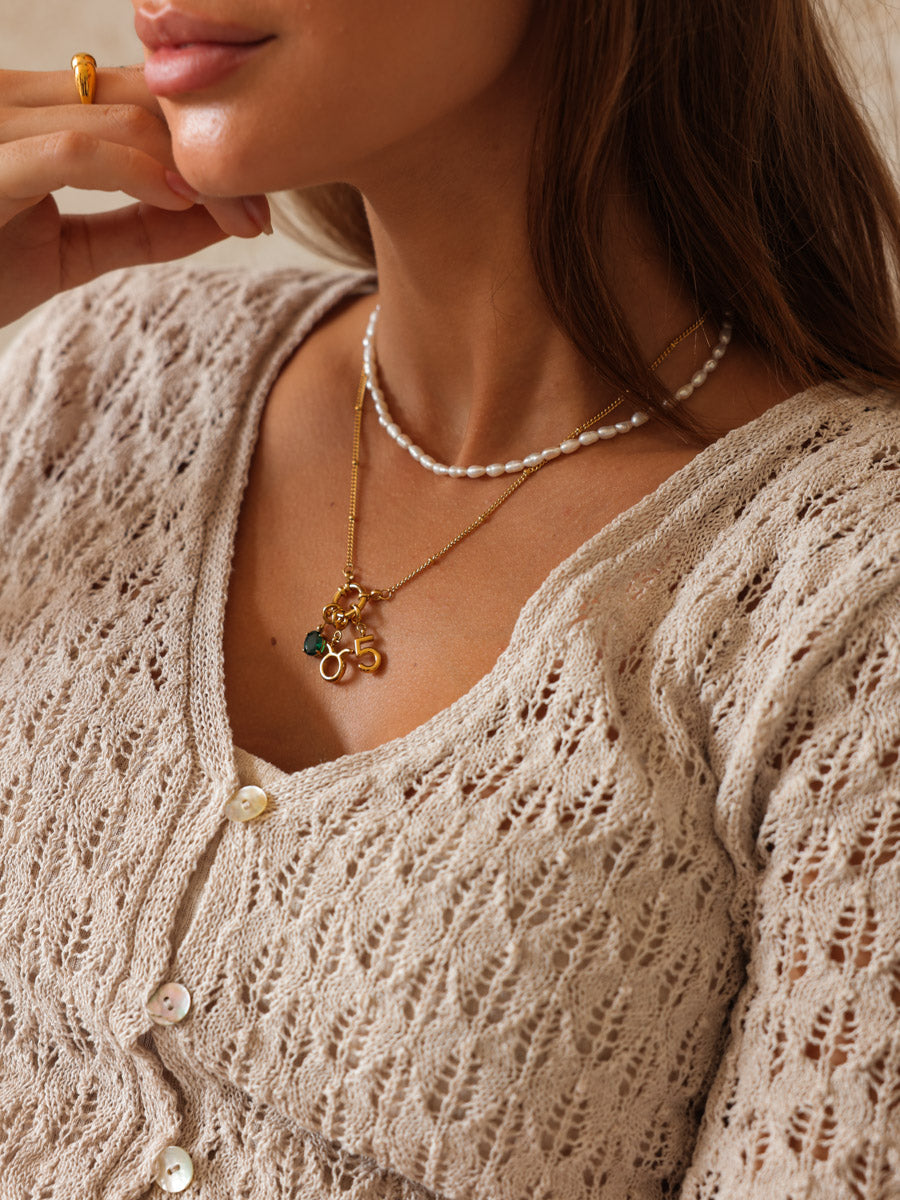 Classic Zodiac Ketten-Charm - Taurus