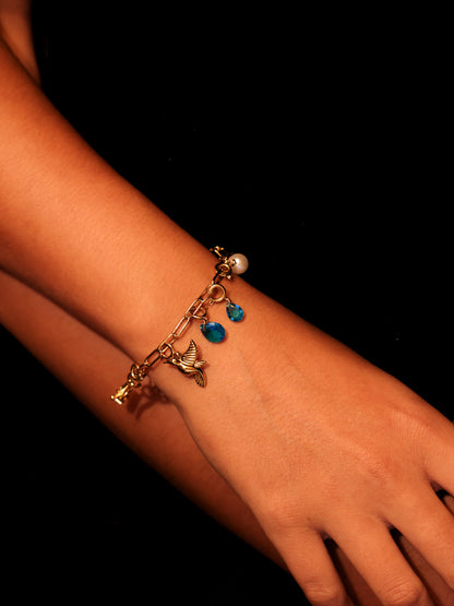 Ocean Teardrop Small Ketten-Charm