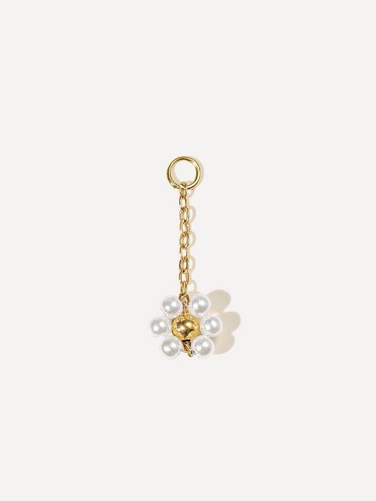22x9,3mm Blossom Moment White Ohrring-Charm